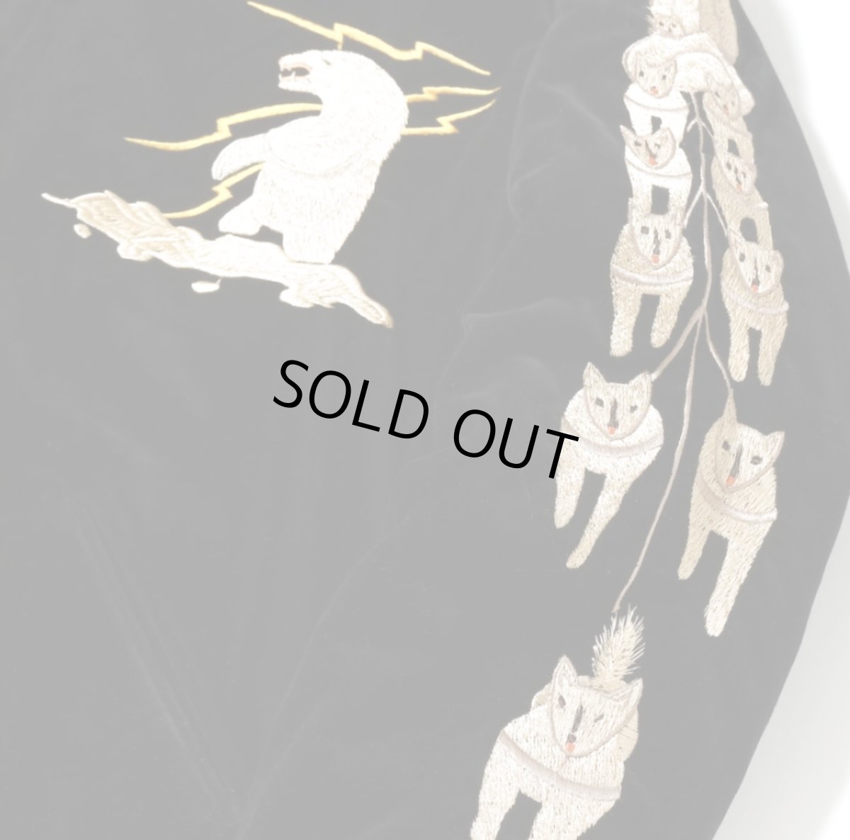 画像8: TAILOR TOYO (テーラー東洋 ) Late 1950s Style Velveteen Souvenir Jacket “POLAR BEAR” × “ALASKA MAP” (8)