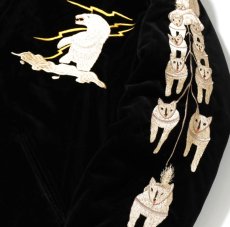 画像8: TAILOR TOYO (テーラー東洋 ) Late 1950s Style Velveteen Souvenir Jacket “POLAR BEAR” × “ALASKA MAP” (8)