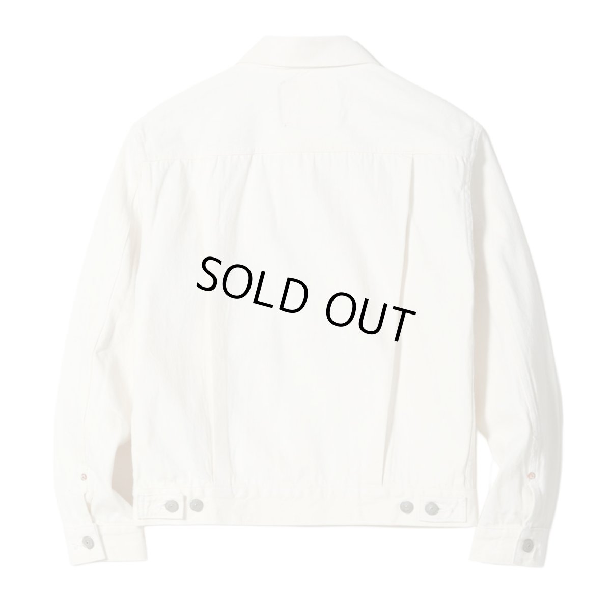 画像2: SUGAR CANE(シュガーケーン) 13oz. WHITE DENIM JACKET 1953 MODEL (2)