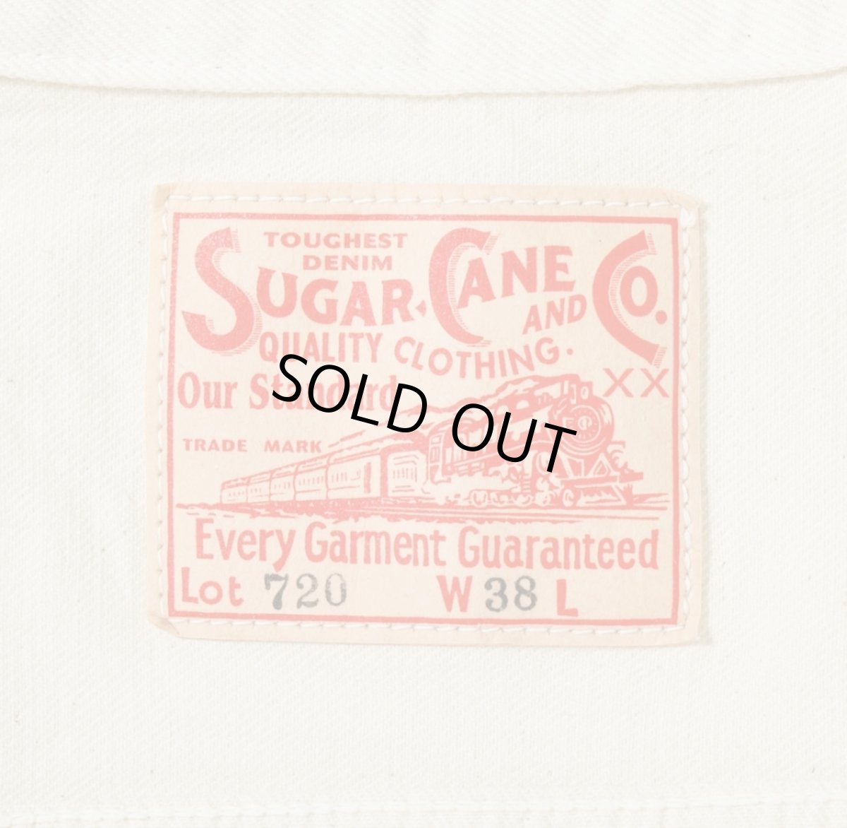 画像3: SUGAR CANE(シュガーケーン) 13oz. WHITE DENIM JACKET 1953 MODEL (3)