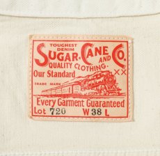 画像3: SUGAR CANE(シュガーケーン) 13oz. WHITE DENIM JACKET 1953 MODEL (3)