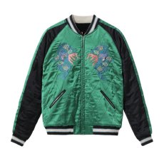 画像4: TAILOR TOYO (テーラー東洋 ) Mid 1950s Style Velveteen × Acetate Quilted Souvenir Jacket “Stencil Paint” TOYO ENTERPRISE 60th Anniversary Special Edition “TIGER HEAD” × “EAGLE” (4)
