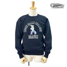 画像1: Dapper`s (ダッパーズ) 3.0mm Binder Crew Neck Sweat Flocky Print Design Model  (1)