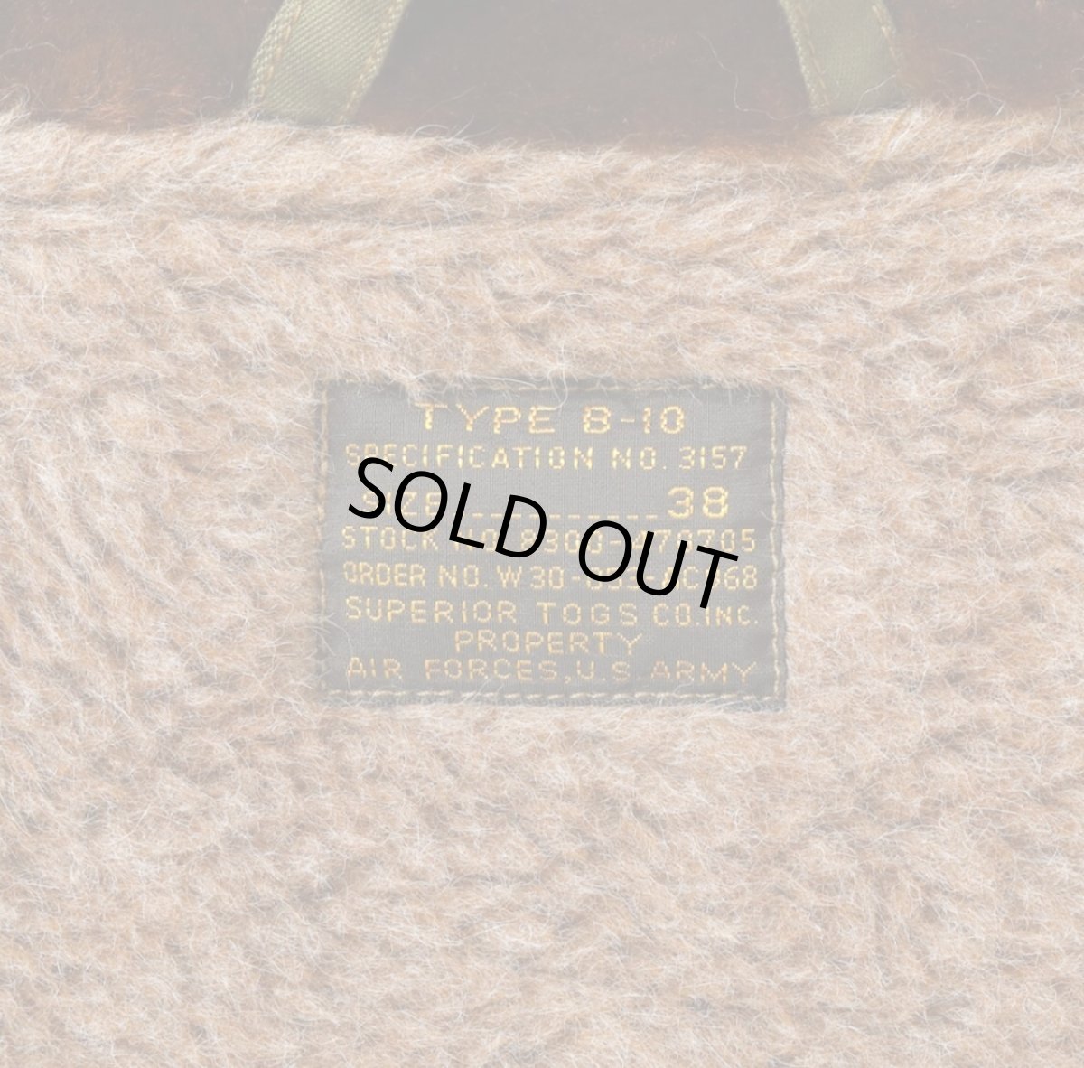 画像3: BUZZ RICKSON`S (バズリクソンズ) Type B-10 RED RIB VERSION “SUPERIOR TOGS CO., INC.” (3)