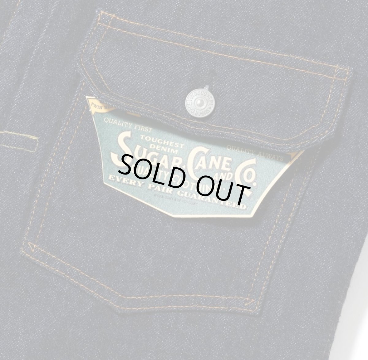 画像6: SUGAR CANE (シュガーケーン) 13oz. DENIM BLOUSE 1936 MODEL (6)