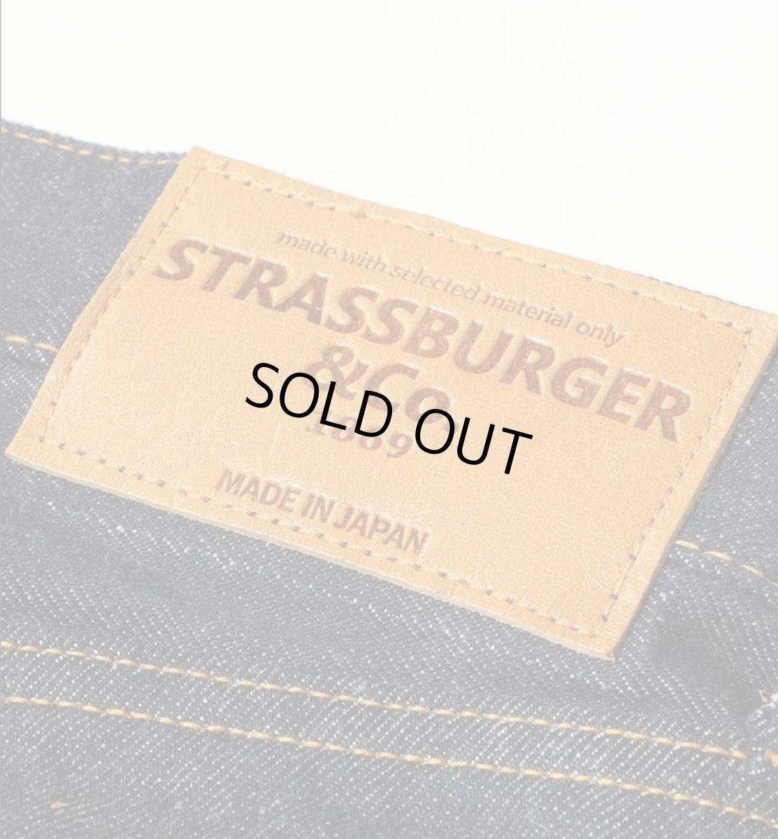 画像4: STRASS BURGER (ストラスバーガー) JUMBO 14.5oz SELVEDGE VINTAGE STRAIGHT JEAN (4)
