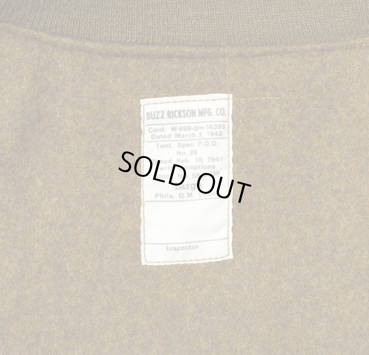 画像4: BUZZ RICKSON`S (バズリクソンズ)  Type TANKERS SLASH POCKET BUZZ RICKSONS MFG.CO. 78th FTR.SQ.BUSHMASTERS (4)