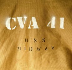 画像11: BUZZ RICKSON‘S (バズリクソンズ) Type N-1 Khaki NAVY DEPARTMENT DEMOTEX-ED STENCIL MIDWAY (11)