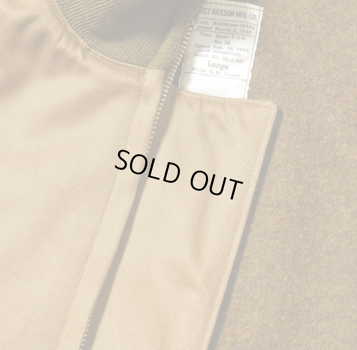 画像6: BUZZ RICKSON`S (バズリクソンズ)  Type TANKERS SLASH POCKET BUZZ RICKSONS MFG.CO. 78th FTR.SQ.BUSHMASTERS (6)