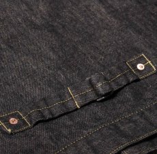 画像5: STRASS BURGER (ストラスバーガー) JAMBO 14.5oz SELVEDGE BLACK DENIM 1st JACKET  (5)