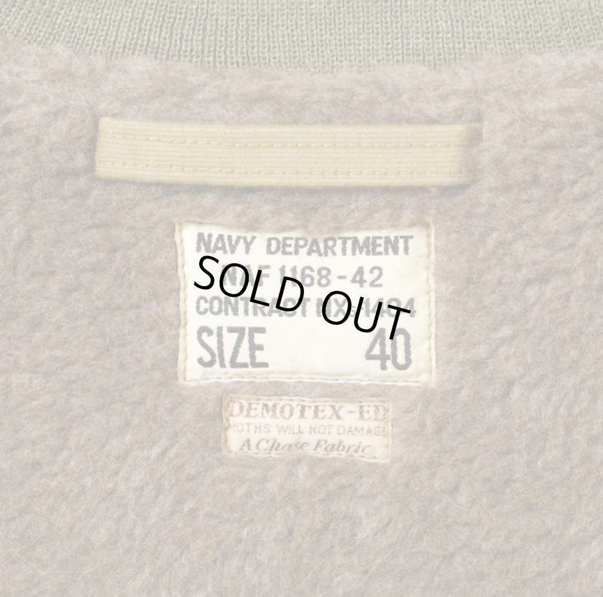 画像4: BUZZ RICKSON`S (バズリクソンズ)  Type DECK ZIP ALPACA AND WOOL PILE LINING “NAVY DEPARTMENT” (4)