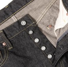 画像4: STRASS BURGER (ストラスバーガー) JUMBO 14.5oz BLACK SELVEDGE DENIM STRAIGHT JEANS (4)