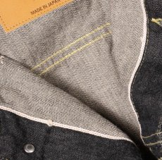 画像10: STRASS BURGER (ストラスバーガー) JAMBO 14.5oz SELVEDGE BLACK DENIM 1st JACKET  (10)
