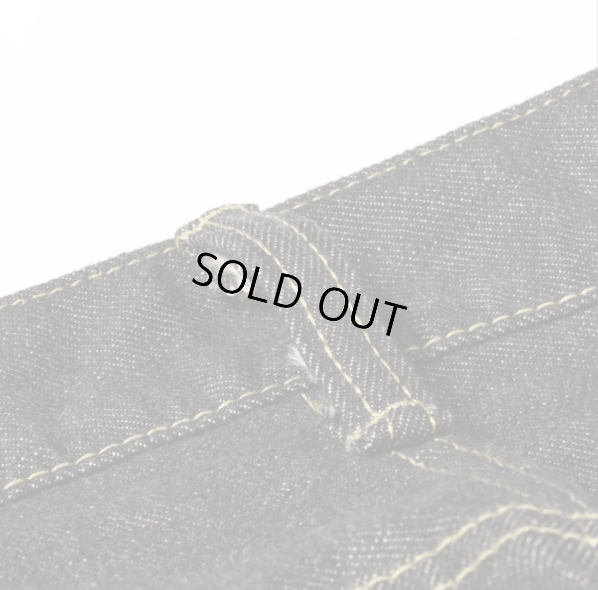 画像7: STRASS BURGER (ストラスバーガー) JUMBO 14.5oz BLACK SELVEDGE DENIM STRAIGHT JEANS (7)