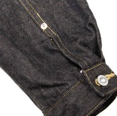 画像9: STRASS BURGER (ストラスバーガー) JAMBO 14.5oz SELVEDGE BLACK DENIM 1st JACKET  (9)