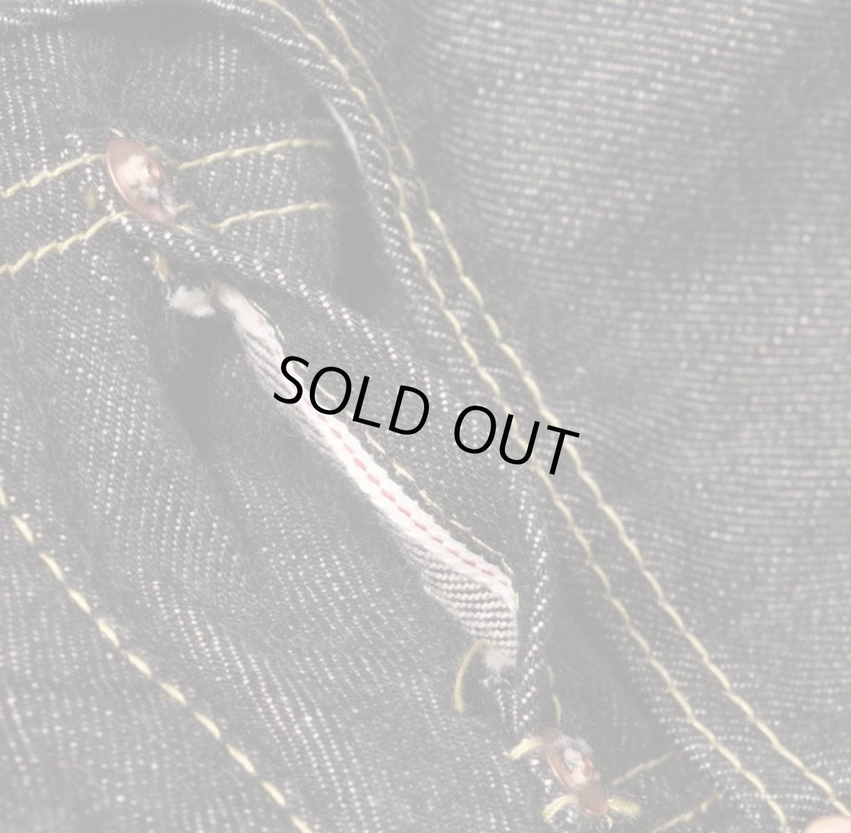 画像5: STRASS BURGER (ストラスバーガー) JUMBO 14.5oz BLACK SELVEDGE DENIM STRAIGHT JEANS (5)