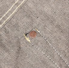 画像6: STRASS BURGER (ストラスバーガー) JUMBO 14.5oz BLACK SELVEDGE DENIM STRAIGHT JEANS (6)