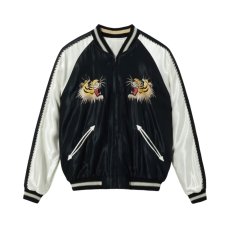 画像2: TAILOR TOYO (テーラー東洋)  Mid 1950s Style Acetate Souvenir Jacket “ROARING TIGER” × “BLACK DRAGON” (2)