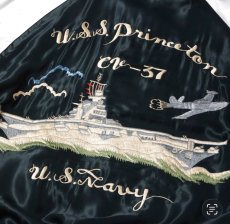 画像6: TAILOR TOYO (テーラー東洋) Early 1950s Style Acetate Souvenir Jacket “USS PRINCETON” × “MAIKO” (6)