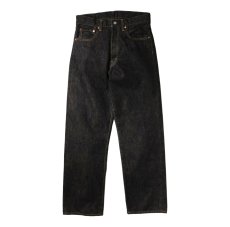 画像2: STRASS BURGER (ストラスバーガー) JUMBO 14.5oz BLACK SELVEDGE DENIM VINTAGE STRAIGHT JEANS (2)