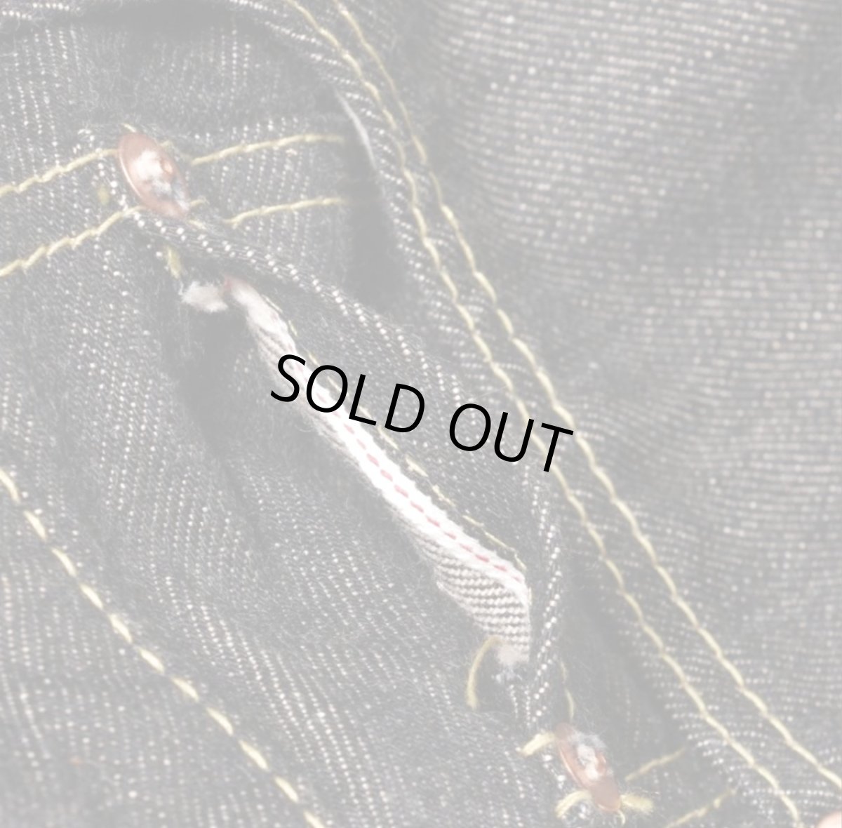 画像5: STRASS BURGER (ストラスバーガー) JUMBO 14.5oz BLACK SELVEDGE DENIM VINTAGE STRAIGHT JEANS (5)