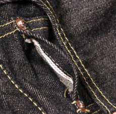 画像5: STRASS BURGER (ストラスバーガー) JUMBO 14.5oz BLACK SELVEDGE DENIM VINTAGE STRAIGHT JEANS (5)