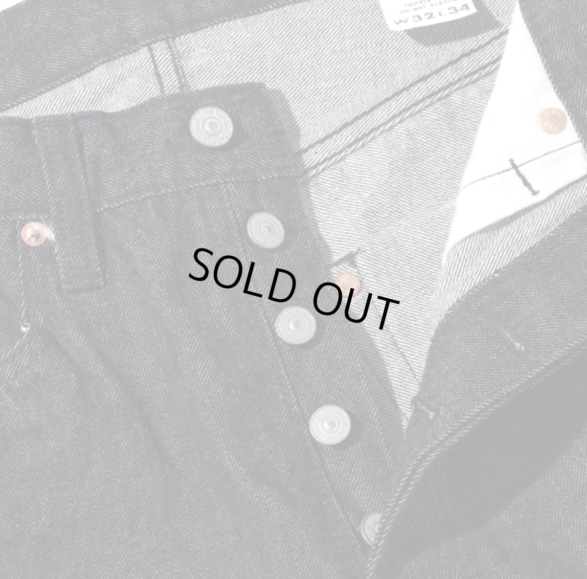 画像6: SUGAR CANE (シュガーケーン) 14.25oz. BLACK DENIM 1947 MODEL (REGULAR STRAIGHT) (6)