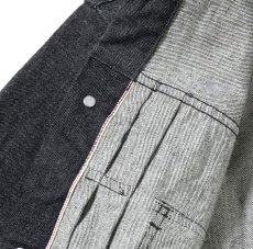 画像7: SUGAR CANE (シュガーケーン) 14.25oz. BLACK DENIM JACKET 1953 MODEL (7)