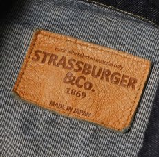 画像10: STRASS BURGER (ストラスバーガー) JUMBO 14.5oz SELVEDGE 1st DENIM JACKET BANANA YELLOW (10)