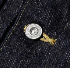 画像5: STRASS BURGER (ストラスバーガー) JUMBO 14.5oz SELVEDGE 1st DENIM JACKET BANANA YELLOW (5)