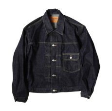 画像2: STRASS BURGER (ストラスバーガー) JUMBO 14.5oz SELVEDGE 1st DENIM JACKET BANANA YELLOW (2)