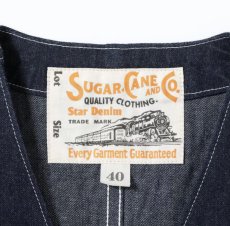 画像4: SUGAR CANE (シュガーケーン) 11oz. BLUE DENIM WORK VEST (4)