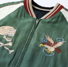 画像12: TAILOR TOYO (テーラー東洋) Mid 1950s Style Acetate Souvenir Jacket “TIGER HEAD” × “CHEVY LOVER” (AGING MODEL) (12)