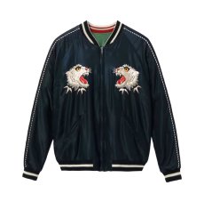 画像2: TAILOR TOYO (テーラー東洋) Mid 1950s Style Acetate Souvenir Jacket “TIGER HEAD” × “CHEVY LOVER” (AGING MODEL) (2)