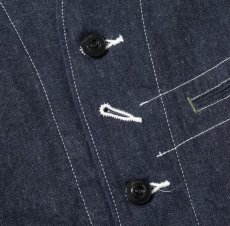 画像6: SUGAR CANE (シュガーケーン) 11oz. BLUE DENIM WORK VEST (6)