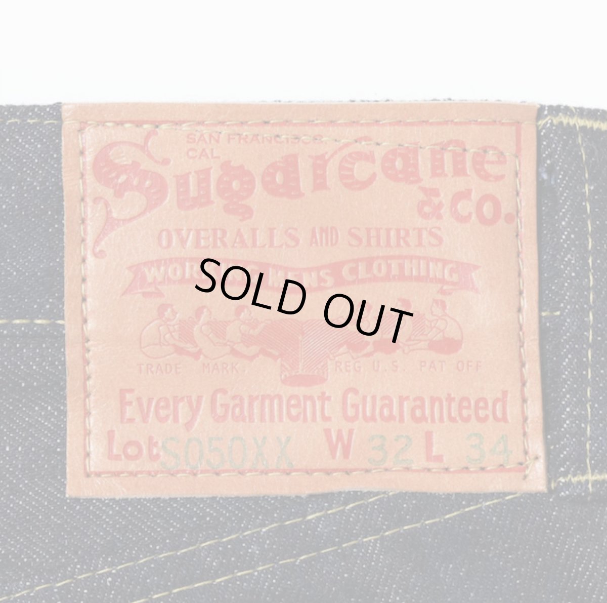 画像4: SUGAR CANE (シュガーケーン)  SUGAR CANE Super "Denim" Collectibles #50 13.5oz. DENIM WAIST OVERALLS “1940’s SPECIAL” Made in USA (4)