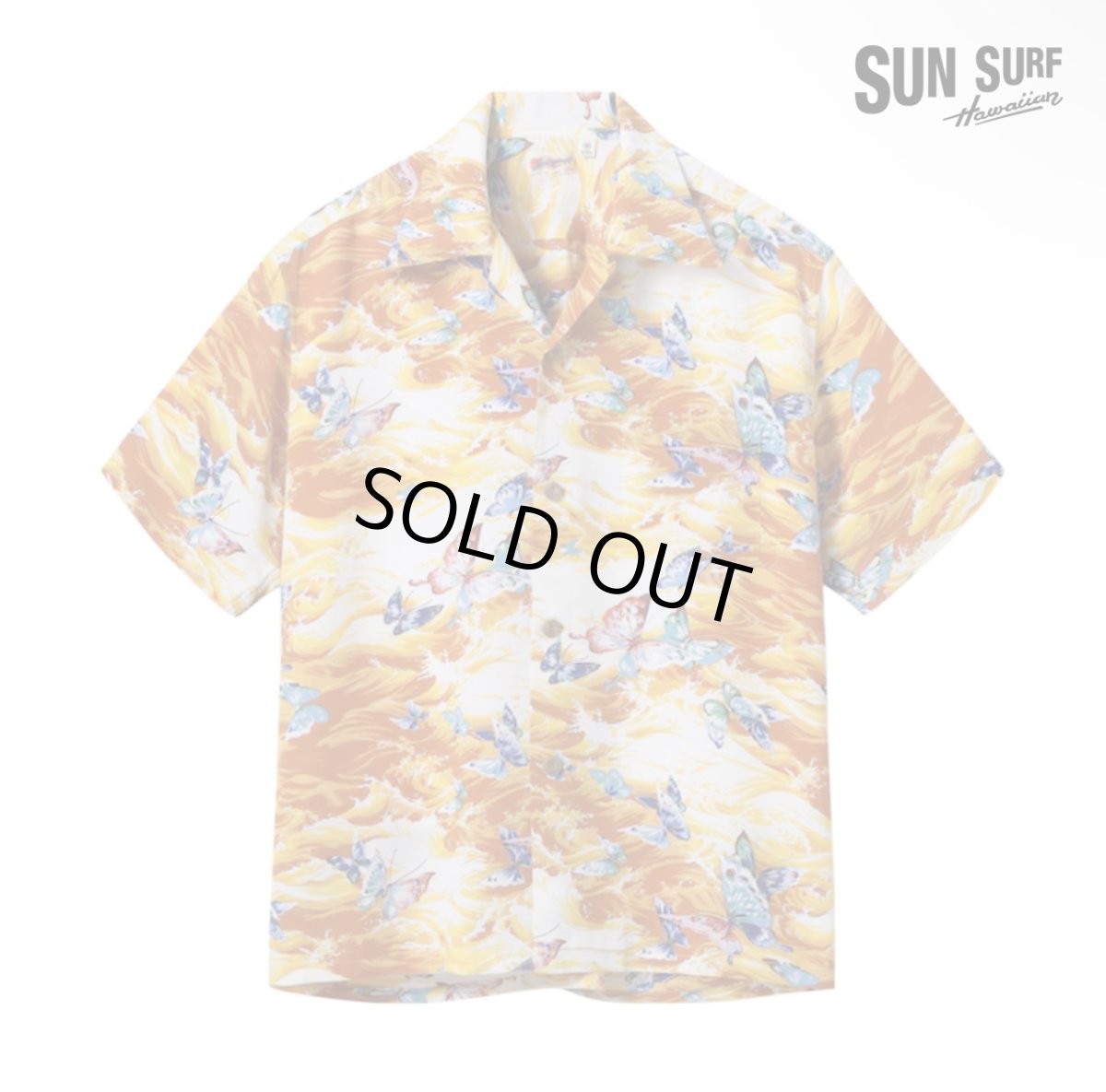 画像4: SUNSURF (サンサーフ) RAYON HAWAIIAN SHIRT “BUTTERFLY SPLASH” (4)