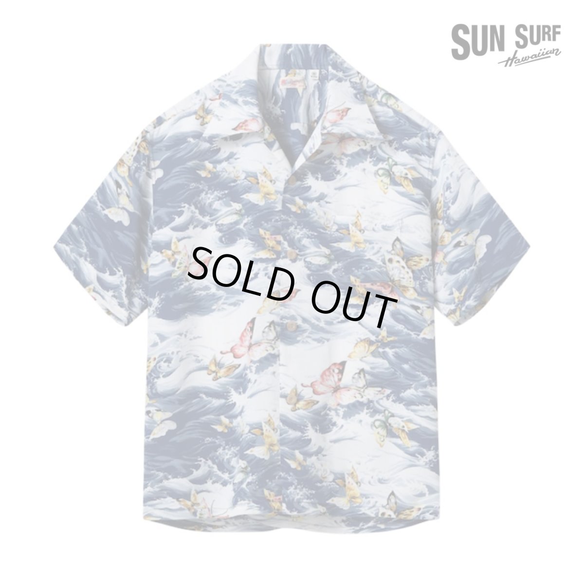 画像3: SUNSURF (サンサーフ) RAYON HAWAIIAN SHIRT “BUTTERFLY SPLASH” (3)
