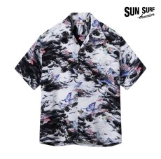 画像2: SUNSURF (サンサーフ) RAYON HAWAIIAN SHIRT “BUTTERFLY SPLASH” (2)