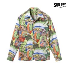 画像1: SUNSURF (サンサーフ)  SUN SURF SPECIAL EDITION “ORIGINAL MATSON MENU DESIGN by EUGENE SAVAGE” (LONG SLEEVE)  (1)