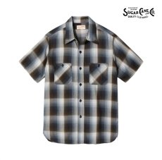 画像1: SUGAR CANE (シュガーケーン)  RAYON TWILL CHECK WORK SHIRT (1)
