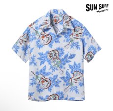 画像2: SUNSURF (サンサーフ) RAYON HAWAIIAN SHIRT “UKULELE MELODY” (2)