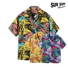 画像1: SUNSURF (サンサーフ) SUN SURF SPECIAL EDITION “GAUGUIN WOODCUT MYSTIC” (SHORT SLEEVE) (1)