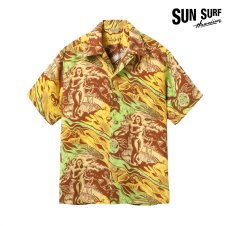 画像4: SUNSURF (サンサーフ) SUN SURF SPECIAL EDITION “GAUGUIN WOODCUT MYSTIC” (SHORT SLEEVE) (4)