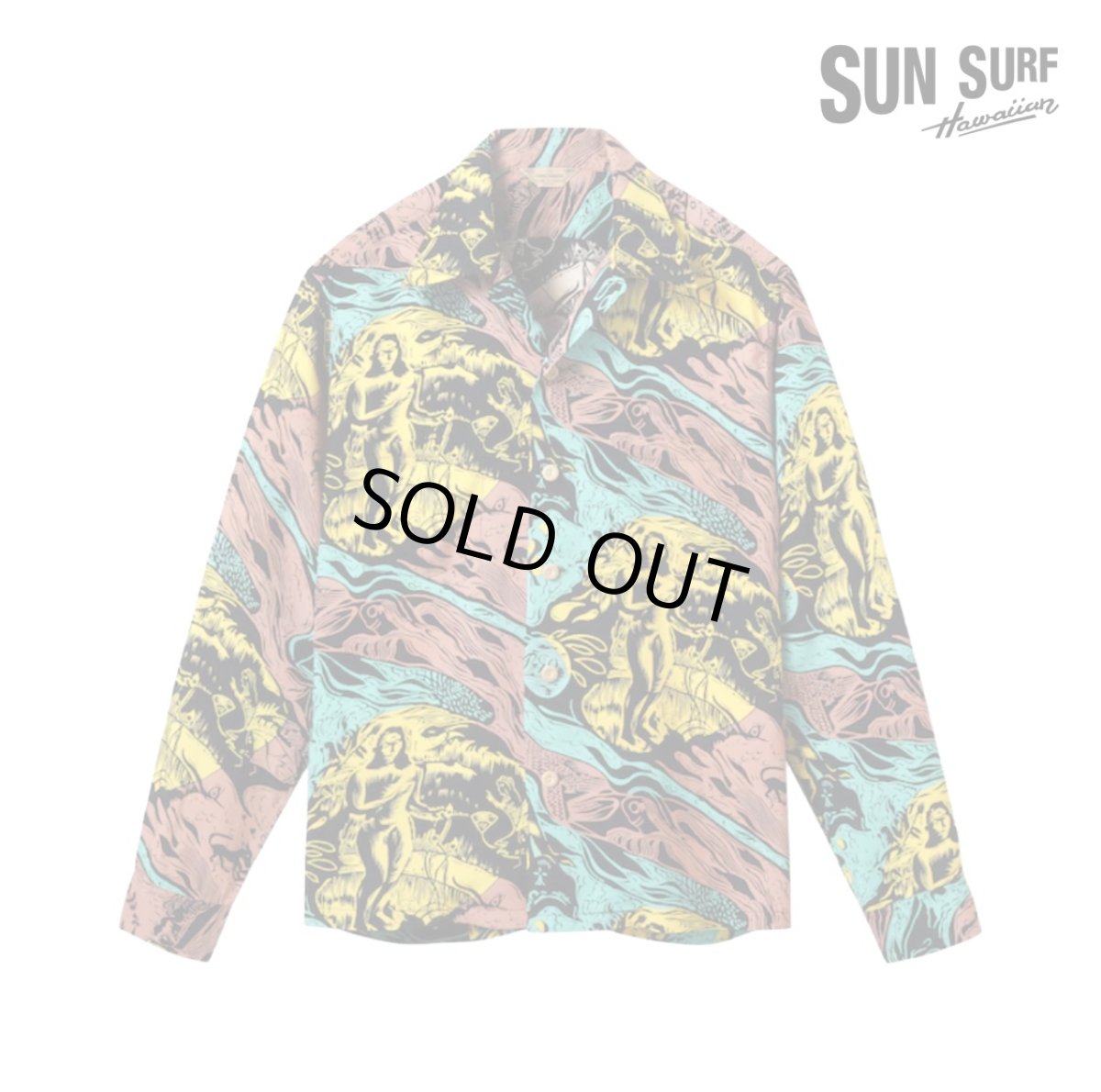 画像2: SUNSURF (サンサーフ) SUN SURF SPECIAL EDITION “GAUGUIN WOODCUT MYSTIC” (LONG SLEEVE) (2)
