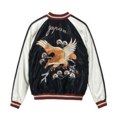 画像3: TAILOR TOYO (テーラー東洋) Early 1950s Style Acetate Souvenir Jacket “EAGLE” × “ROARING TIGER” (3)