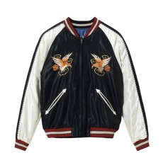 画像2: TAILOR TOYO (テーラー東洋) Early 1950s Style Acetate Souvenir Jacket “EAGLE” × “ROARING TIGER” (2)