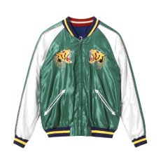 画像2: TAILOR TOYO (テーラー東洋) Early 1950s Style Acetate Souvenir Jacket “ROARING TIGER” × “EAGLE” (2)