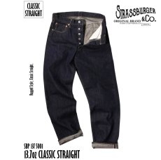 画像1: STRASS BURGER (ストラスバーガー) PIONEER 13.7oz SELVEDGE CLASSIC STRAIGHT JEANS (1)
