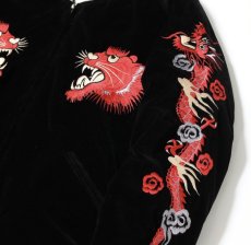 画像7: TAILOR TOYO (テーラー東洋) Mid 1950s Style Velveteen Souvenir Jacket “RED TIGER” × “LANDSCAPE” (7)